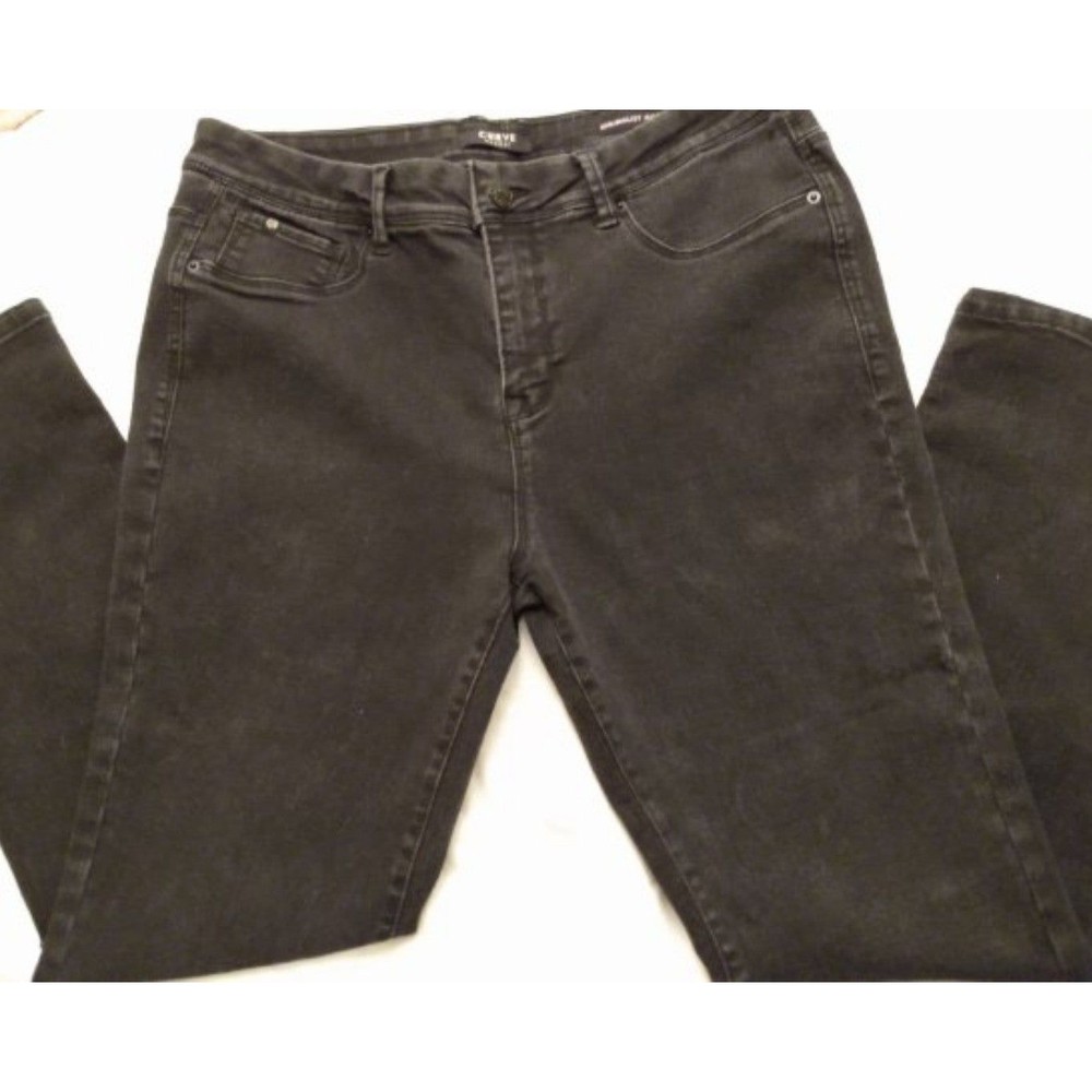 CURVE APPEAL Minimalist Jegging Pants Women's Skinny Jeans Size 10/30 Charcoal